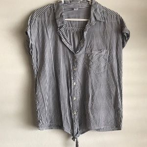 Women’s stripped Button Down Shirt